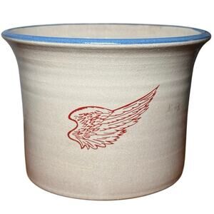 Red Wing Stoneware Flared Rim Crock Bowl Planter Factory Second 2nd MN
